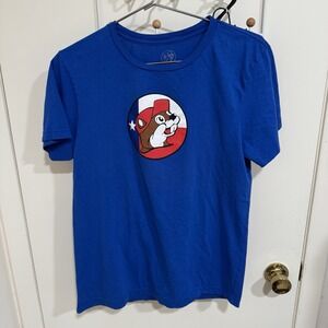 Buc-ees Don't Mess With Texas Blue Graphic T-shirt Size Medium